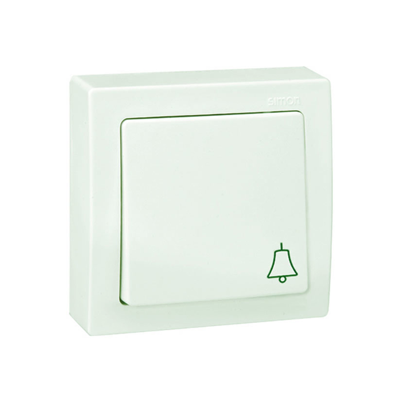 Pulsador campana superficie SIMON 73 Loft blanco