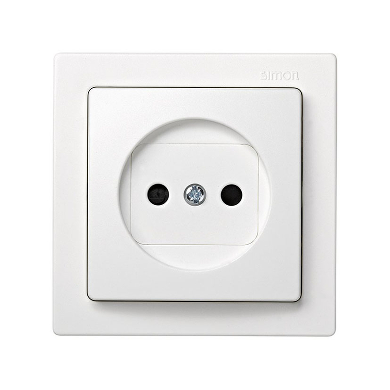 Base enchufe bipolar superficie SIMON 73 Loft blanco