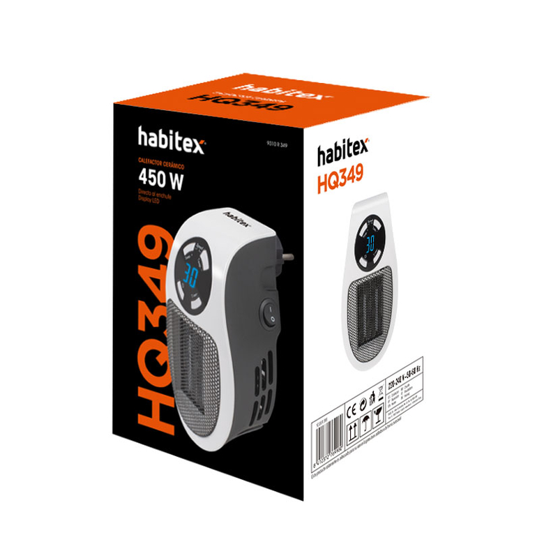 Pack - Calefactor cerámico HABITEX HQ349 450 W