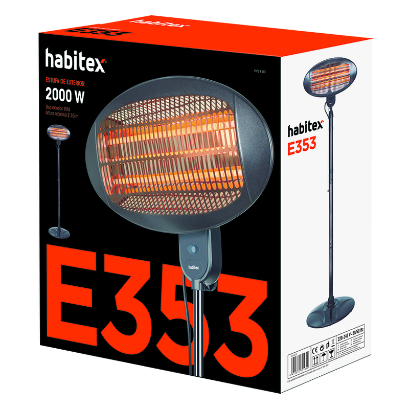 Estufa eléctrica de exterior HABITEX E353