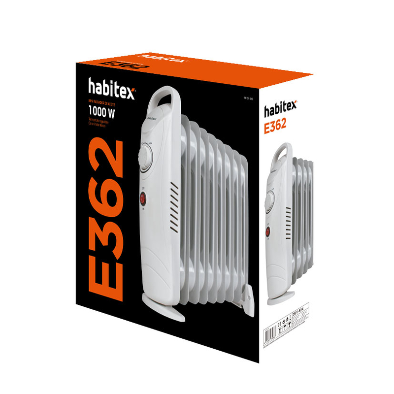 Mini radiador de aceite E362 HABITEX 1.000 W