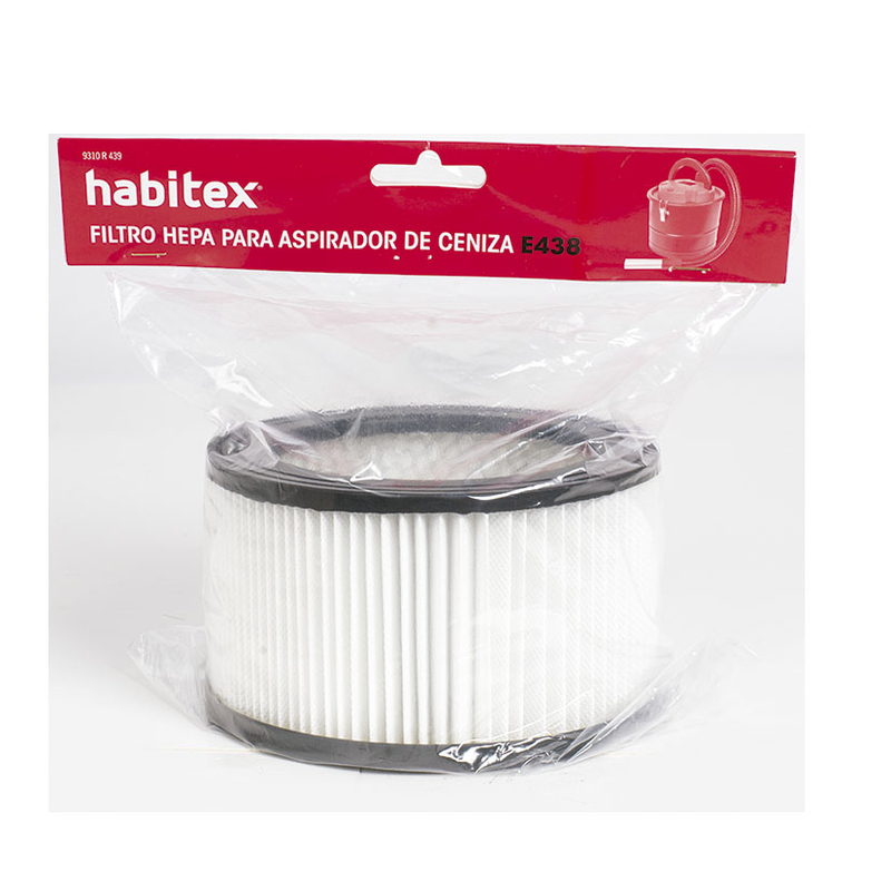 Filtro hepa de recambio aspirador cenizas HABITEX E438