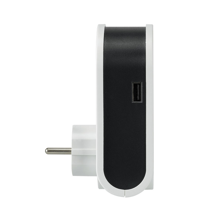 Adaptador 3 clavijas USB SIMONBRICO  cable enrollable