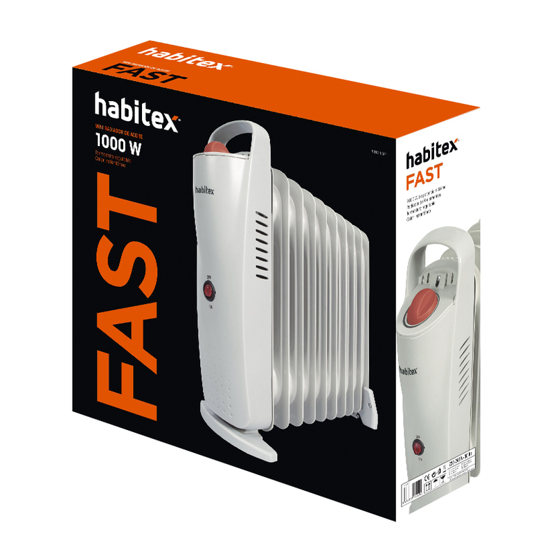 Mini radiador de aceite HABITEX Fast 1000 W
