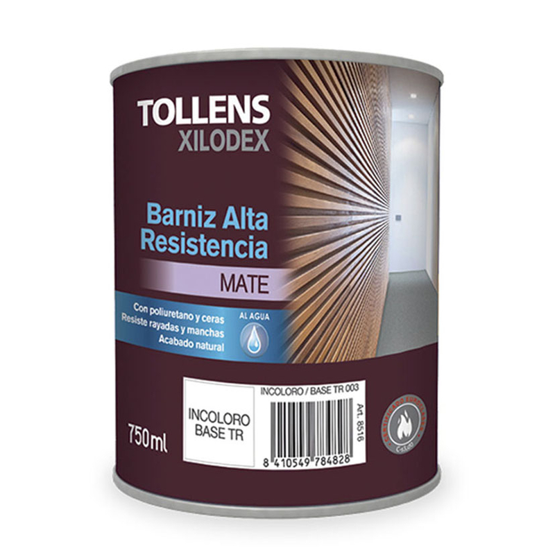 Barníz alta resistencia al agua TOLLENS Xilodex mate