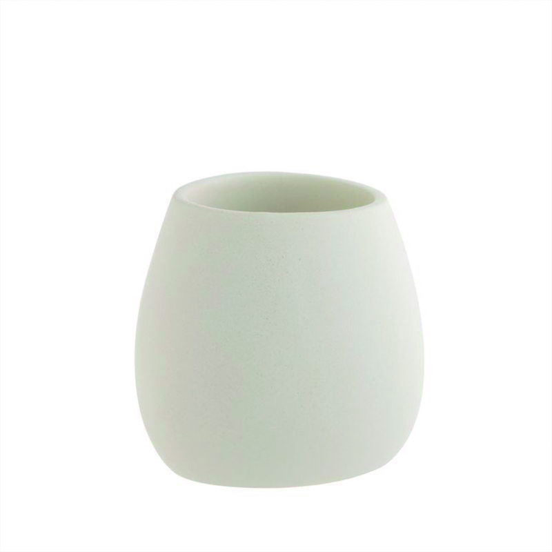 Vaso portacepillos de resina DCASA blanco o arena