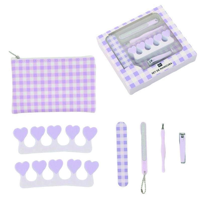 Estuche de manicura 8 piezas DCASA Basics