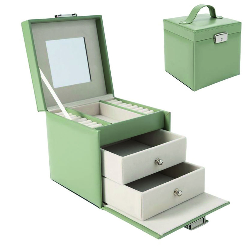 Joyero 2 cajones DECASA Verde Basil