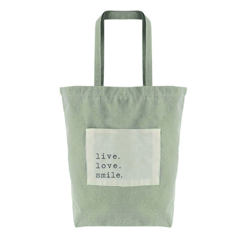 Bolsa algodón con bolsillo