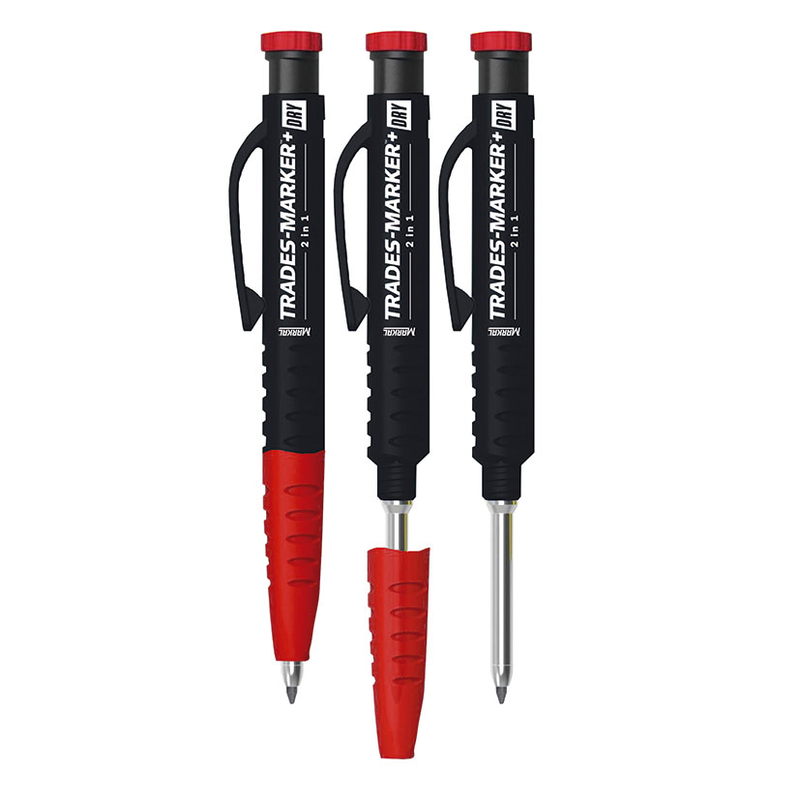 Marcador portaminas MARKAL areas dificil acceso Dry Trades-Maker 2 en 1