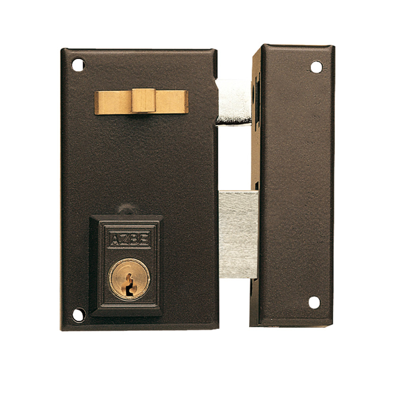 Cerradura sobreponer YALE-AZBE modelo 56A 70mm pintada