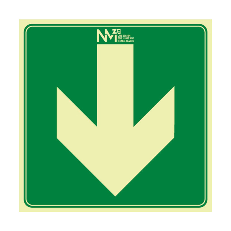 Señal salida flecha bidirección NMZ derecha e izquierda