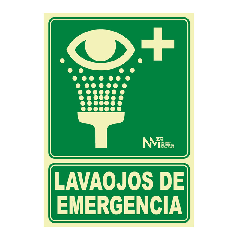 Señal lavaojos de emergencia NMZ