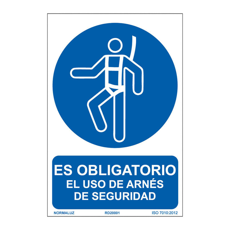Señal uso obligatorio arnés NMZ