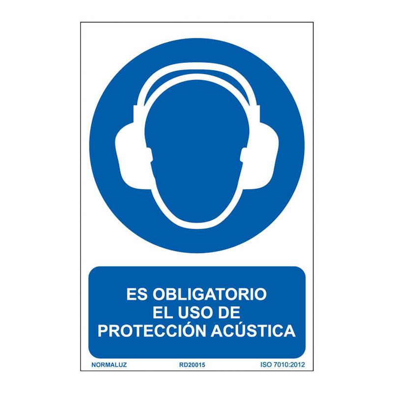 Señal uso obligatorio NMZ protección acústica 10 unidades