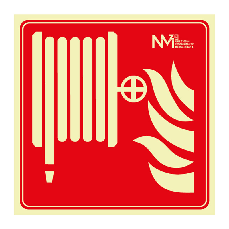 Señal boca incendios NMZ Clase A 210x210 mm