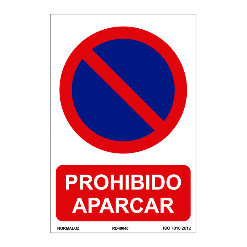 Señal de prohibición NMZ 