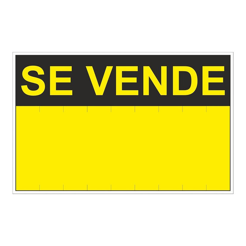 Señal NMZ "SE VENDE" amarillo