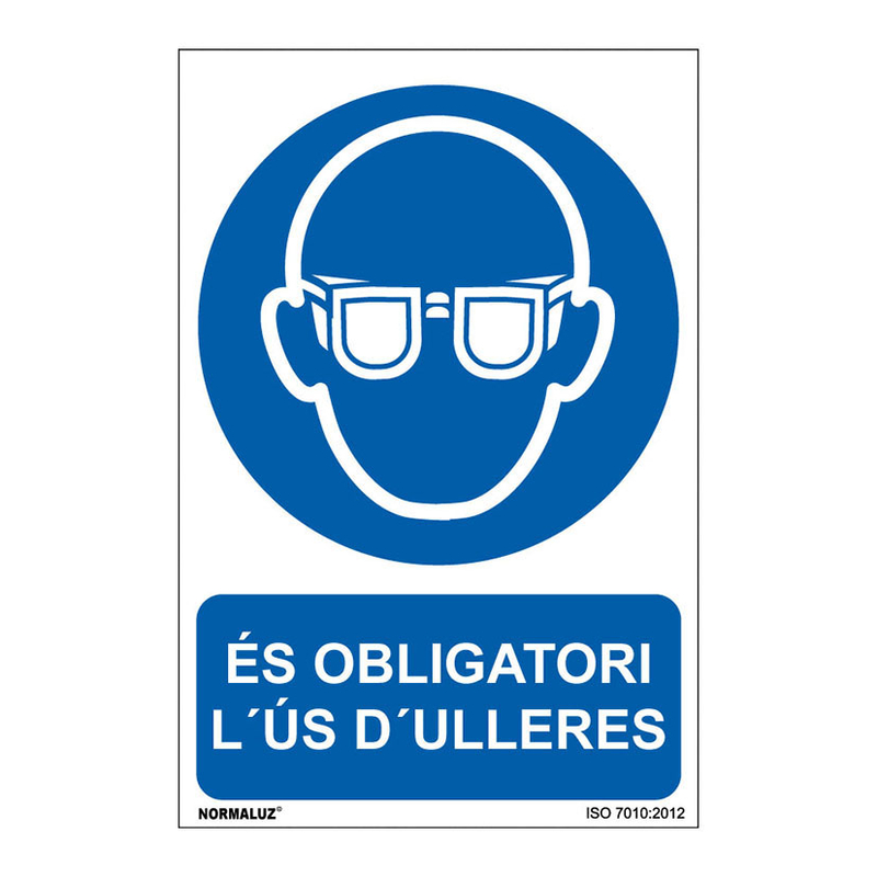 Señal de obligación en catalán NMZ "US D'ULLERES"