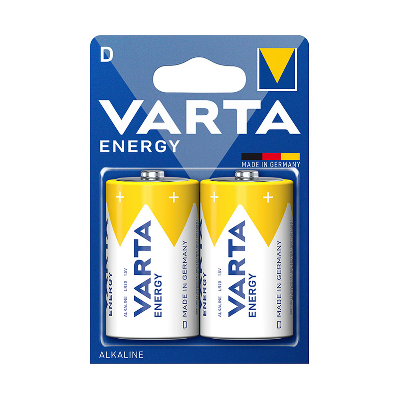 Pila alcalina D (LR20) VARTA Energy. 20 unidades