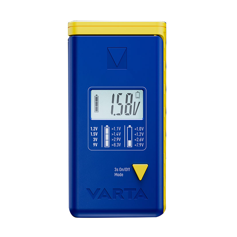 Comprobador de pilas LCD VARTA