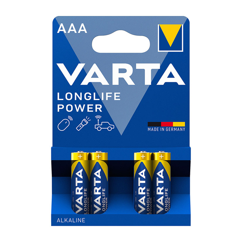 Pila alcalina AAA (LR03) VARTA Longlife Power. 40 unidades
