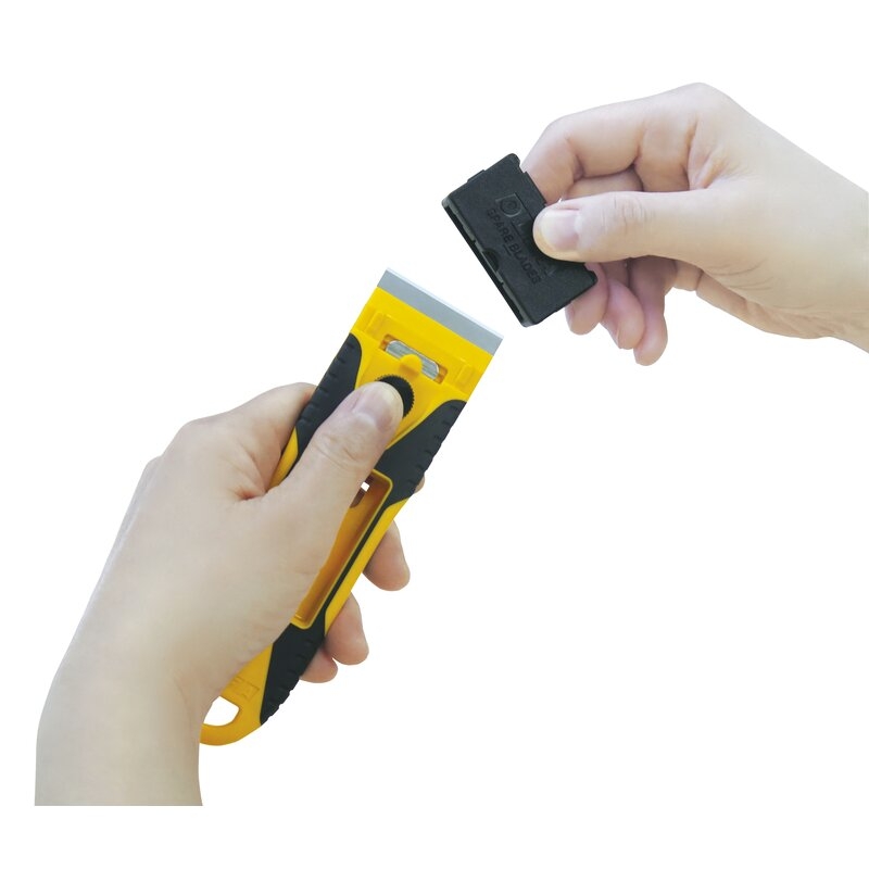 Rascador de vidrio con cuchilla intercambiable de acero inoxidable GSR-2 Olfa