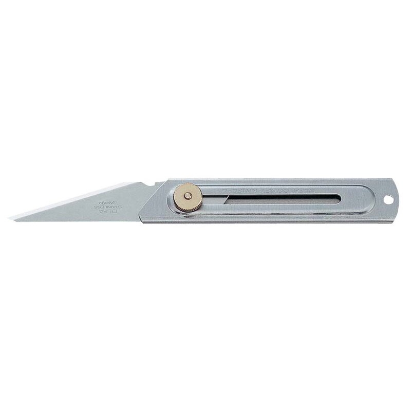 Cúter especial para trabajos con madera con mango de acero inoxidable CK-2 Olfa