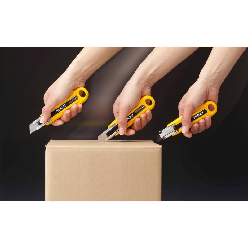 Cúter de seguridad con retracción de cuchilla semi automática SK-4 Olfa