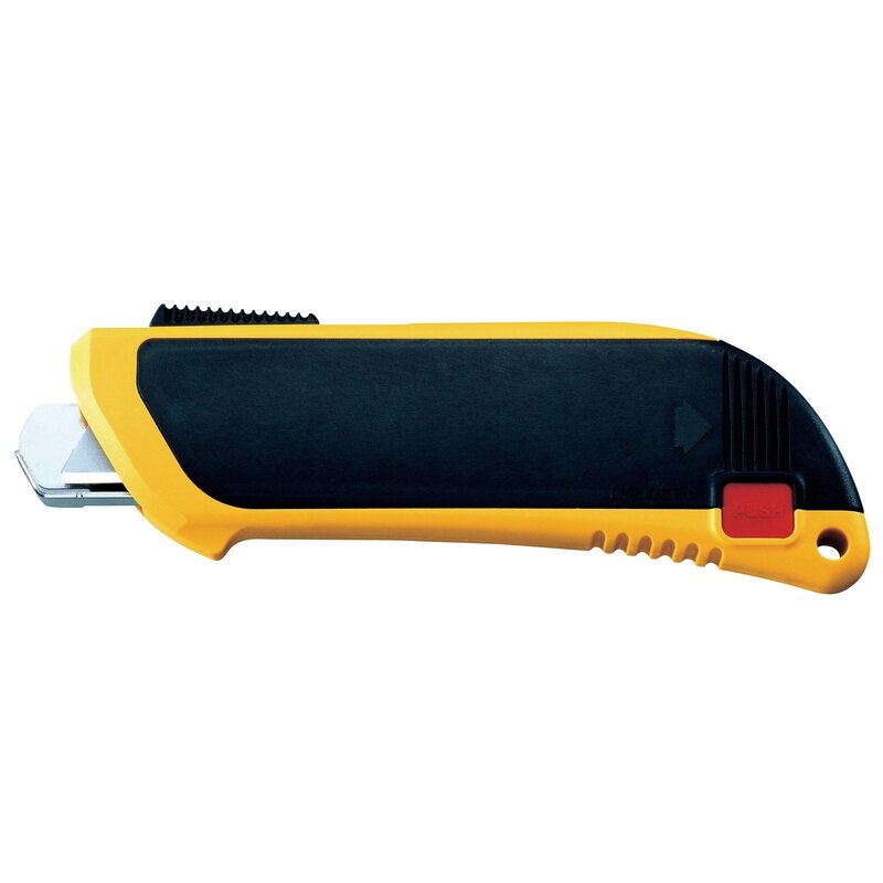 Cúter de seguridad con perfil de la cuchilla redondeado y con retracción de cuchilla automática SK-6 Olfa