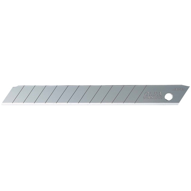 Cuchilla troceable de 9 mm de acero inoxidable Olfa