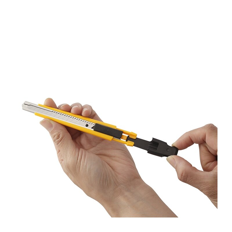 Cúter de bloqueo automático con clip para bolsillo y troceador de cuchillas A-1 Olfa
