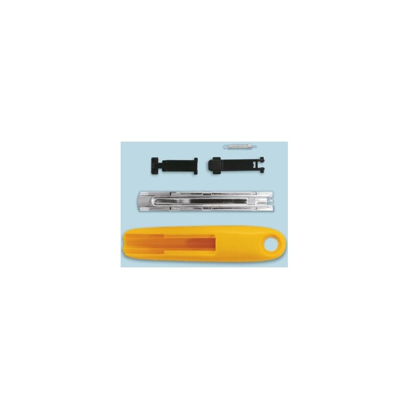 Cúter de seguridad compacto de plástico reciclado SK-7/green Olfa