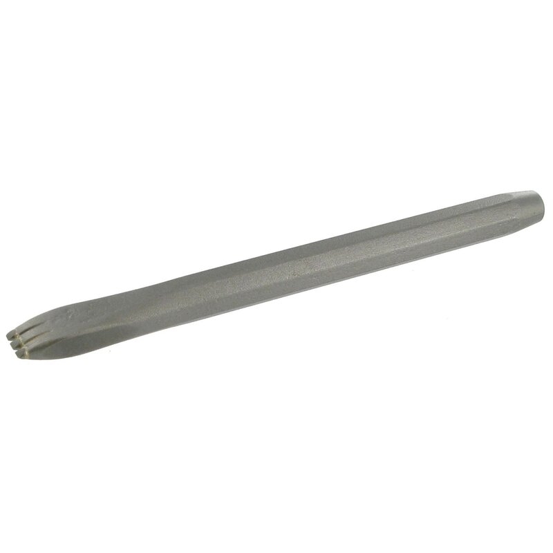 Gradina con dientes de metal duro planos