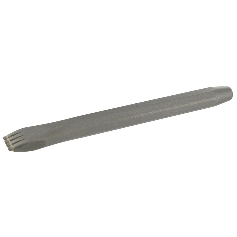 Gradina con dientes de metal duro planos
