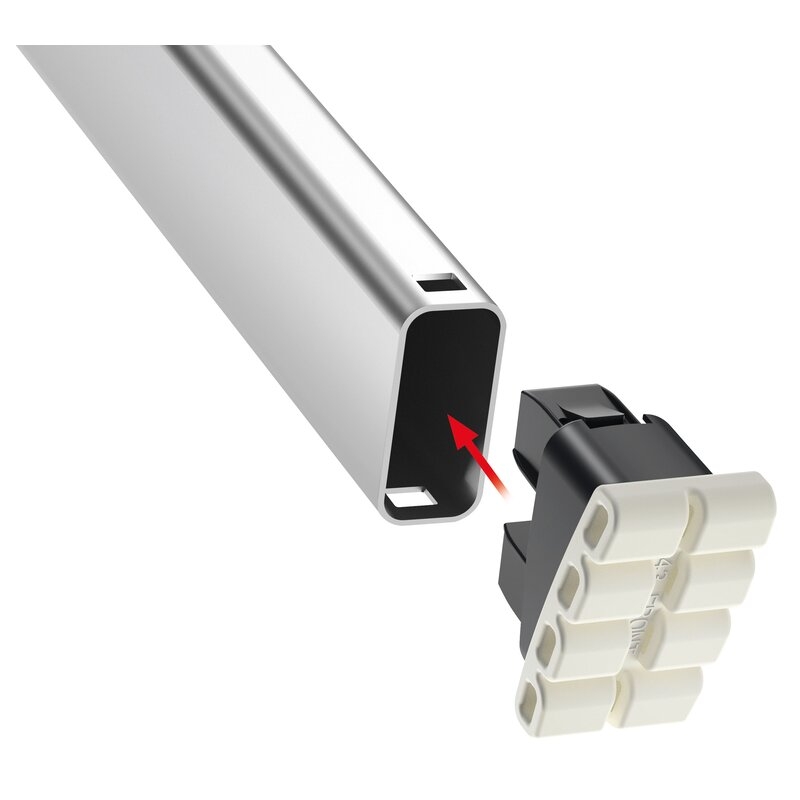 Escalera de tijera de aluminio con peldaño ancho XXL EasyClix Hailo