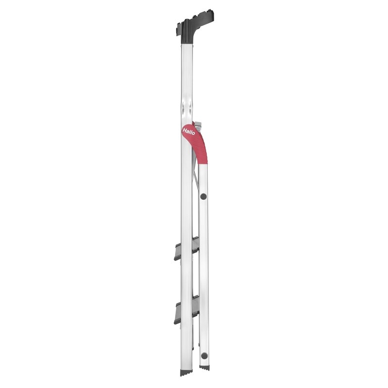Escalera de tijera de aluminio con peldaño ancho XXL EasyClix Hailo
