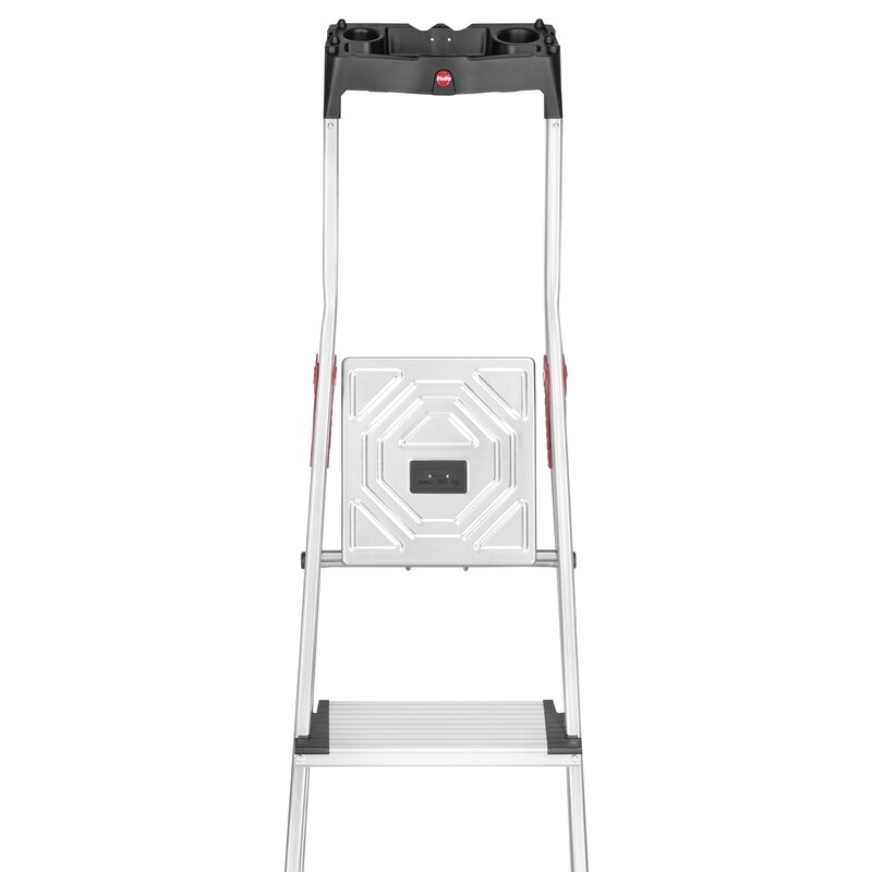 Escalera de tijera de aluminio con peldaño ancho XXL EasyClix Hailo
