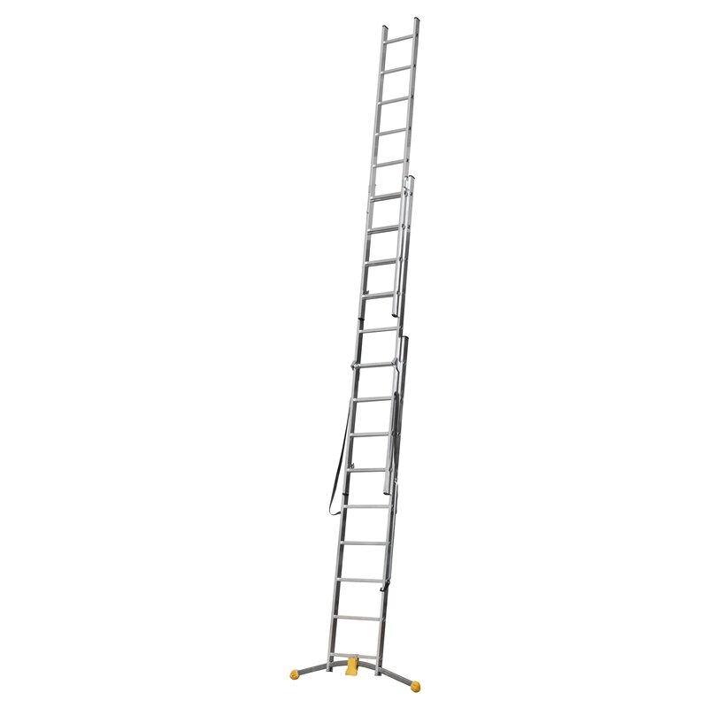 Escalera combinada de 3 tramos con estabilizador curvo HobbyLOT Hailo