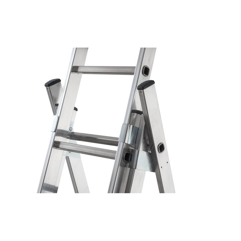 Escalera combinada de 3 tramos con estabilizador curvo HobbyLOT