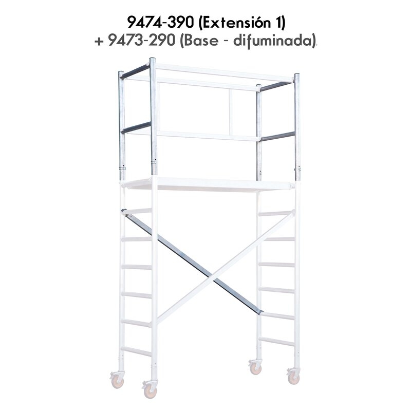 Andamio EN1004 de aluminio tubular ProExpert Hailo