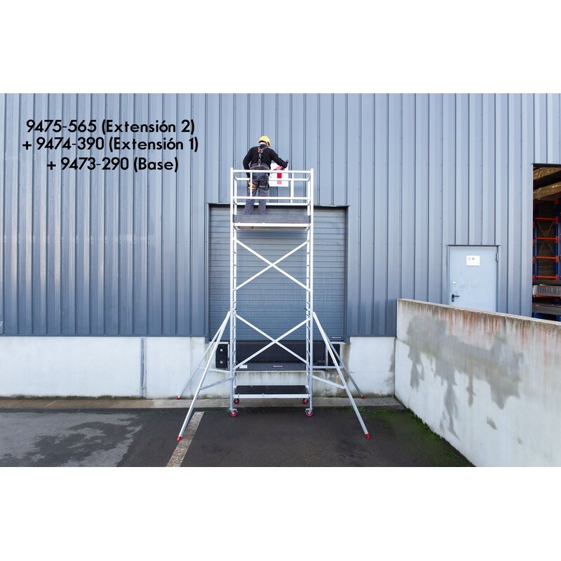 Andamio EN1004 de aluminio tubular ProExpert Hailo