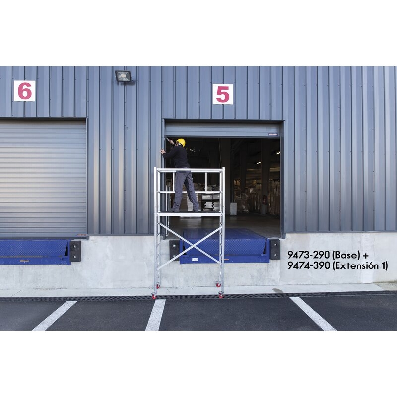 Andamio EN1004 de aluminio tubular ProExpert Hailo