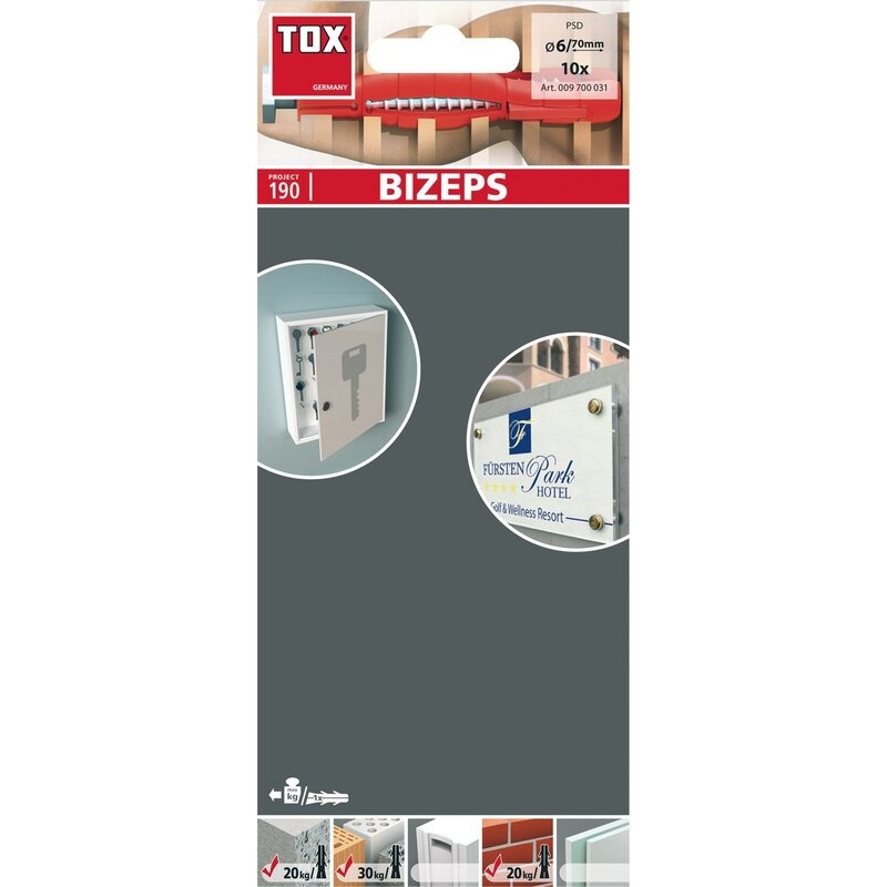 Taco expansible paralelo PSD-SL BIZEPS Tox