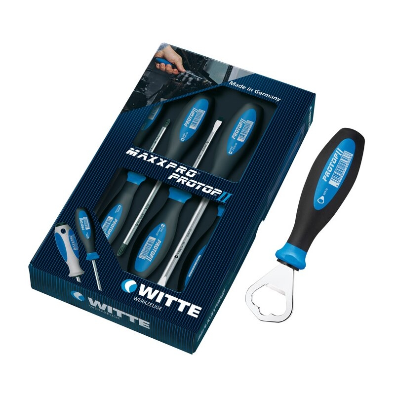 Juego de 5 destornilladores + abridor PROTOP II Witte