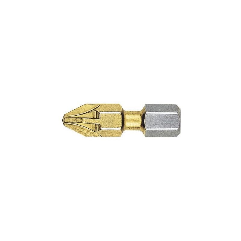 Punta Pozidriv (PZ) BITFLEX TIN guía 1/4" corta Witte