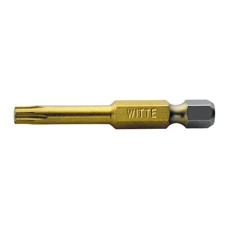 Punta Torx STANDARD TIN guía 1/4" larga Witte