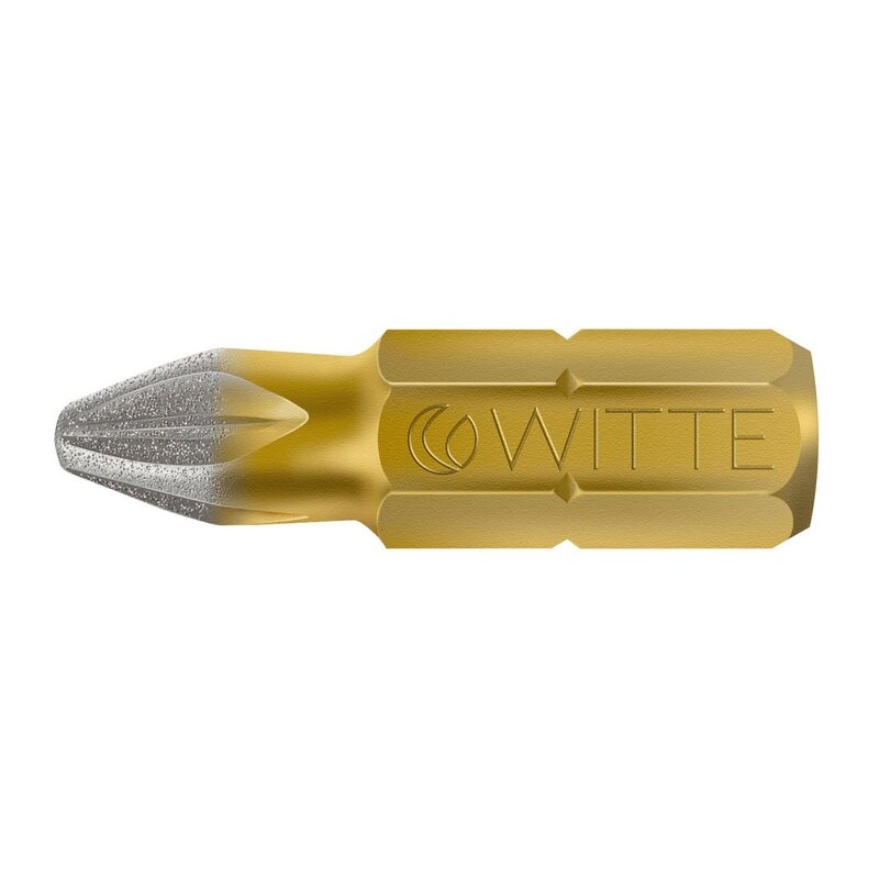 Punta Pozidriv (PZ) DIAMOND guía 1/4" corta Witte