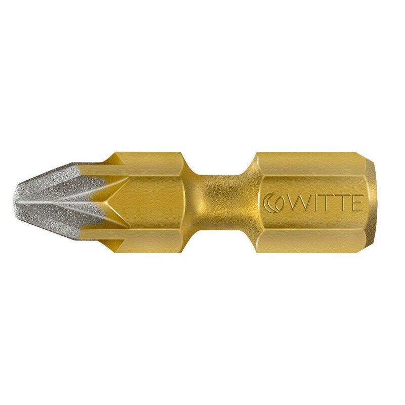 Punta Pozidriv (PZ) BITFLEX DIAMOND guía 1/4" corta Witte