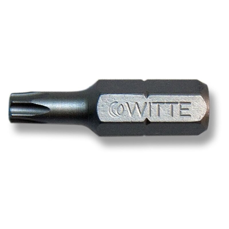 Punta Torx STAINLESS INOX guía 1/4" corta Witte